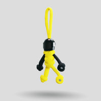 Thumbnail for Black Yellow Biker Buddy Paracord Keychain