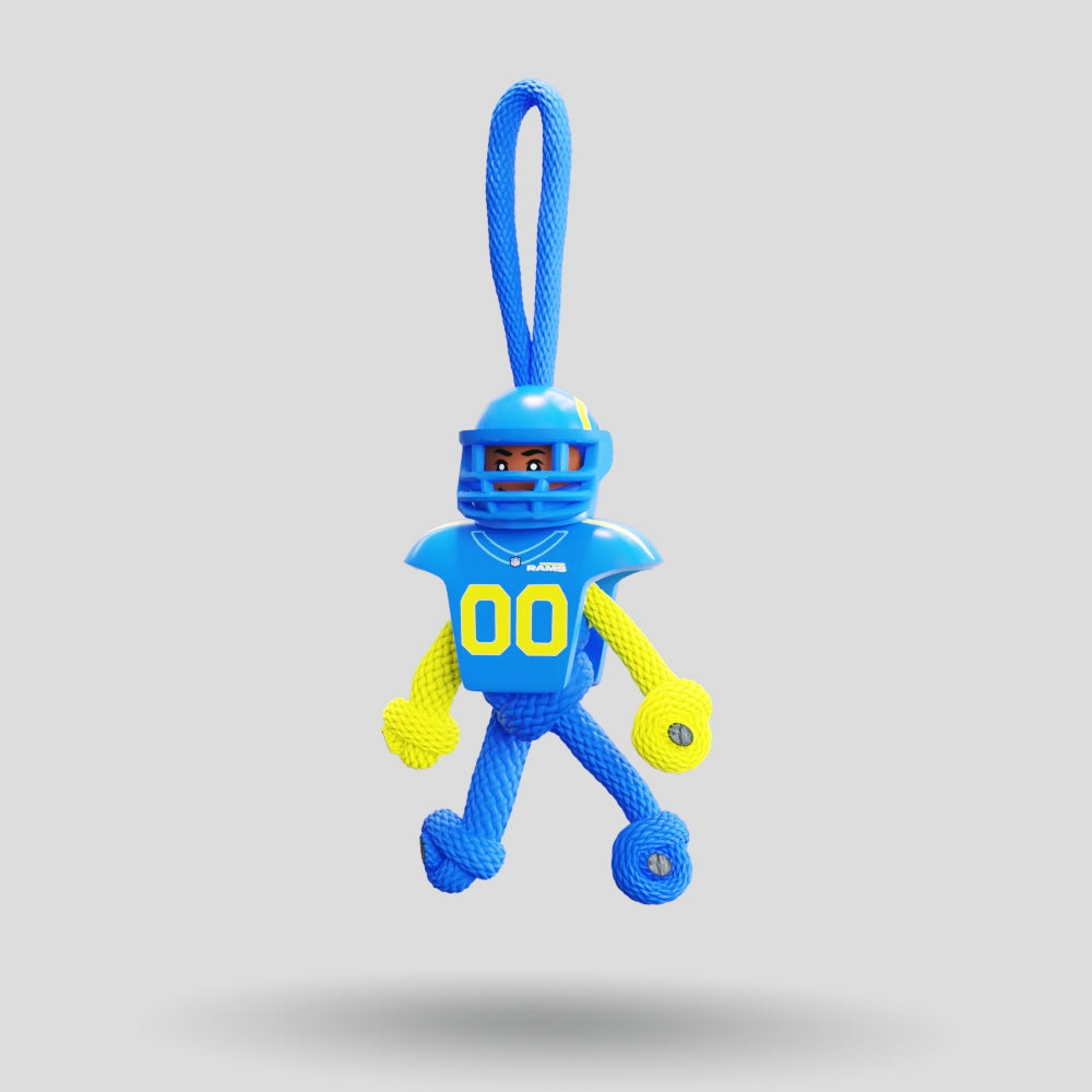 LA RAMS Paracord Buddy Keychain