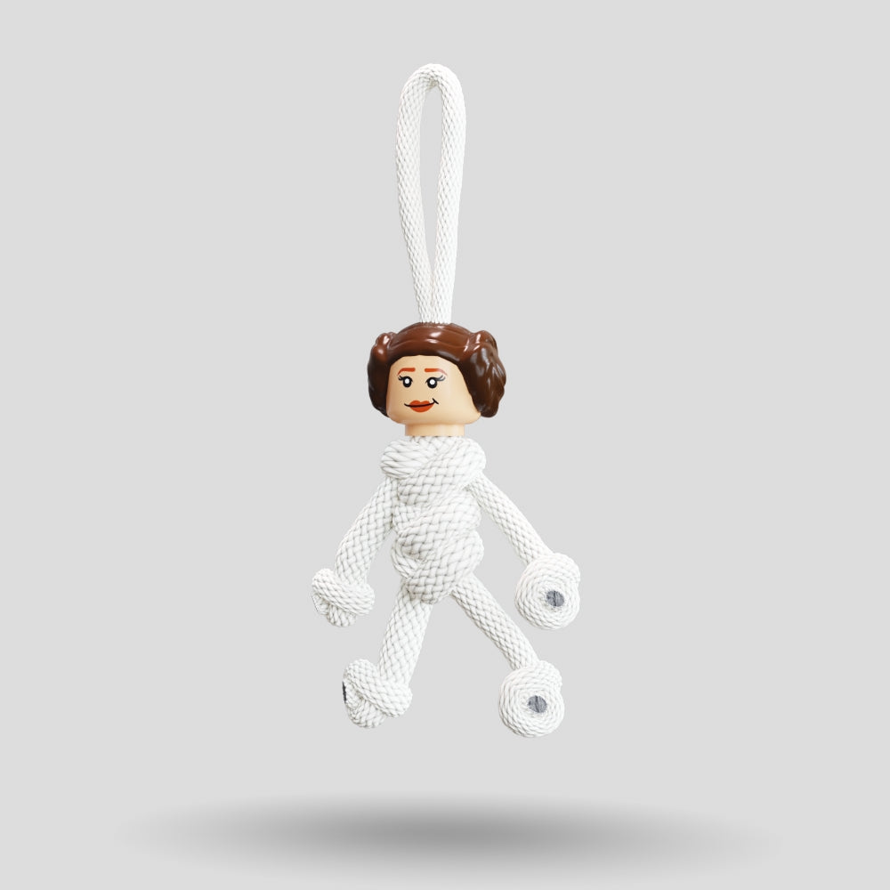 Princess Leia Paracord Buddy Keychain