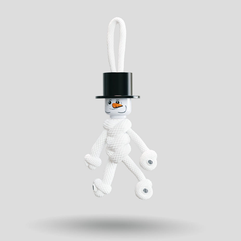 The Snowman Paracord Buddy Keychain