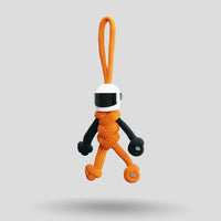 Thumbnail for Orange Biker Buddy Paracord Keychain