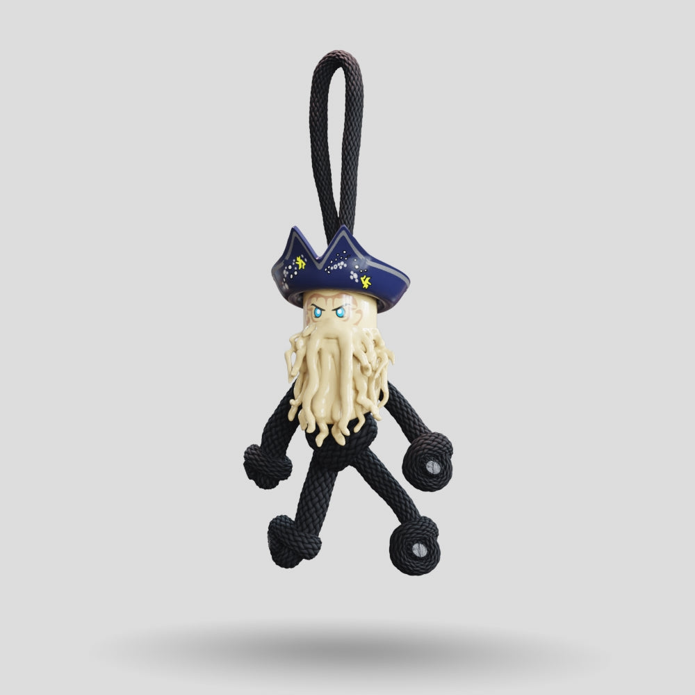 Davy Jones POTC Paracord Buddy Keychain