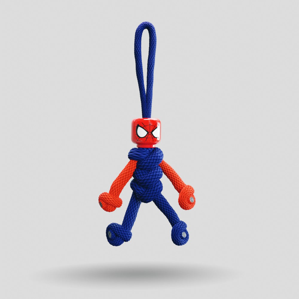 Spiderman Paracord Buddy Keychain