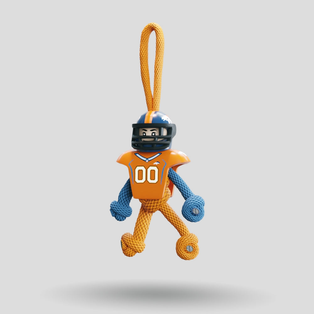 Denver Broncos Paracord Buddy Keychain