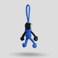 Thumbnail for Black Blue Biker Buddy Paracord Keychain