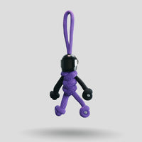 Thumbnail for Black Purple Biker Buddy Paracord Keychain