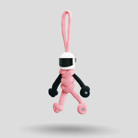 Thumbnail for Pink Biker Buddy Paracord Keychain