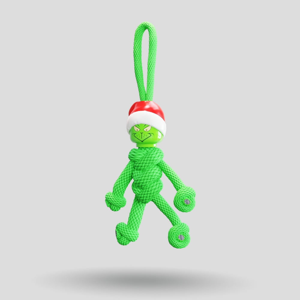 Grinch Paracord Buddy Keychain