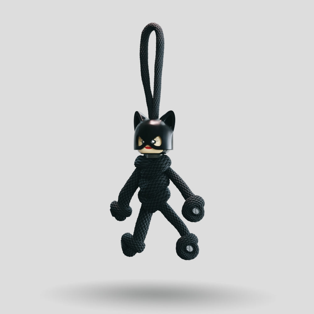 Catwoman Paracord Buddy Keychain