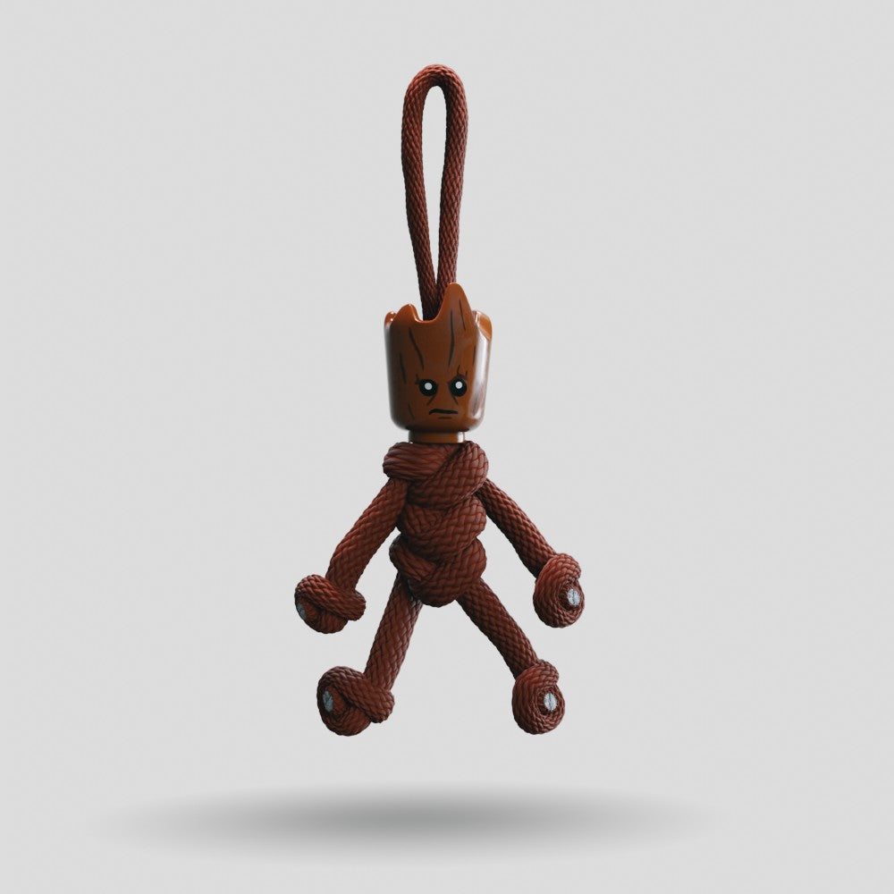 Groot Paracord Buddy Keychain