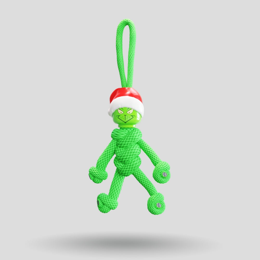 Grinch Paracord Buddy Keychain