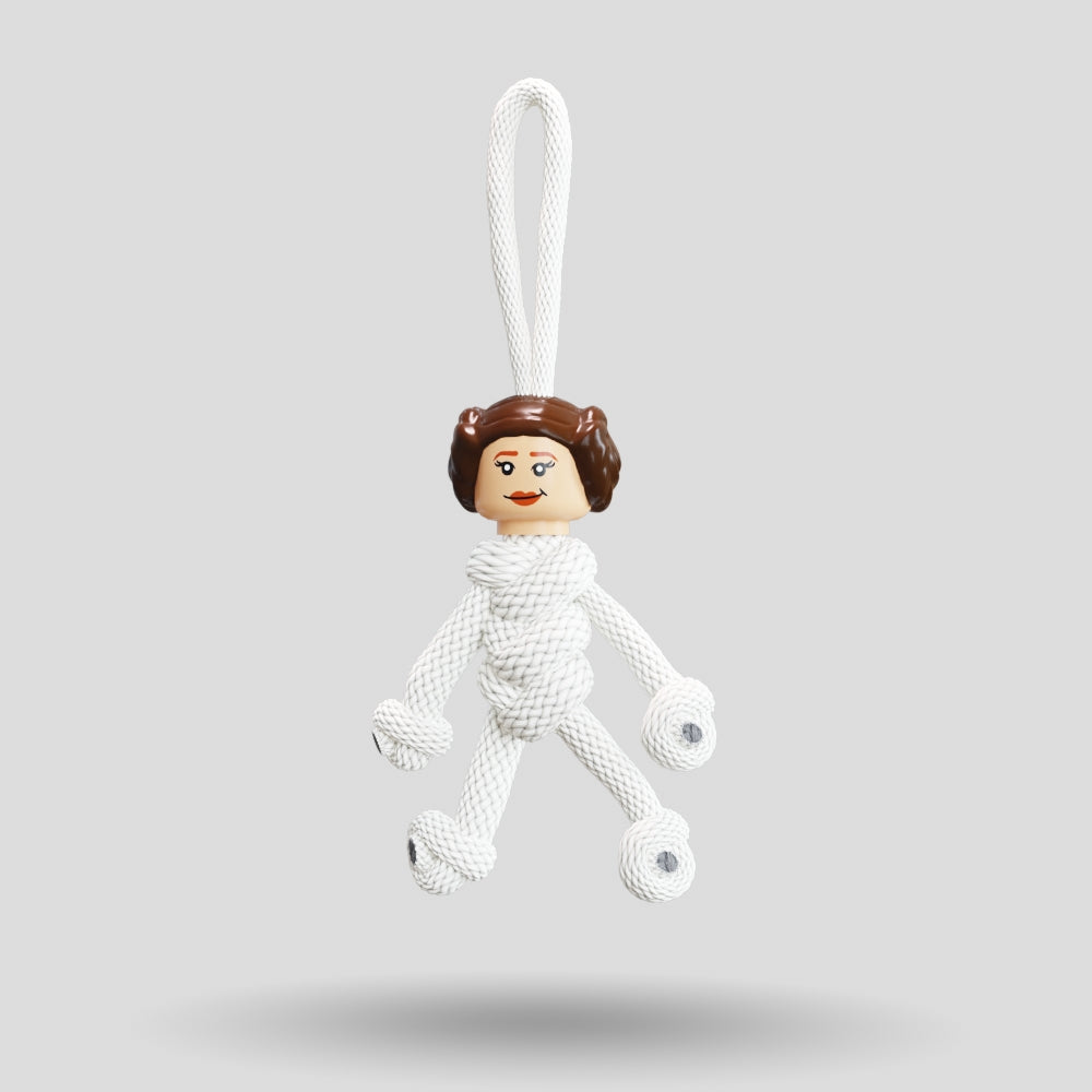 Princess Leia Paracord Buddy Keychain