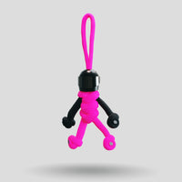 Thumbnail for Black Hot Pink Biker Buddy Paracord Keychain