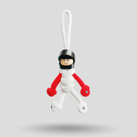 Thumbnail for HAS White & Red Motorsport Paracord Buddy Keychain