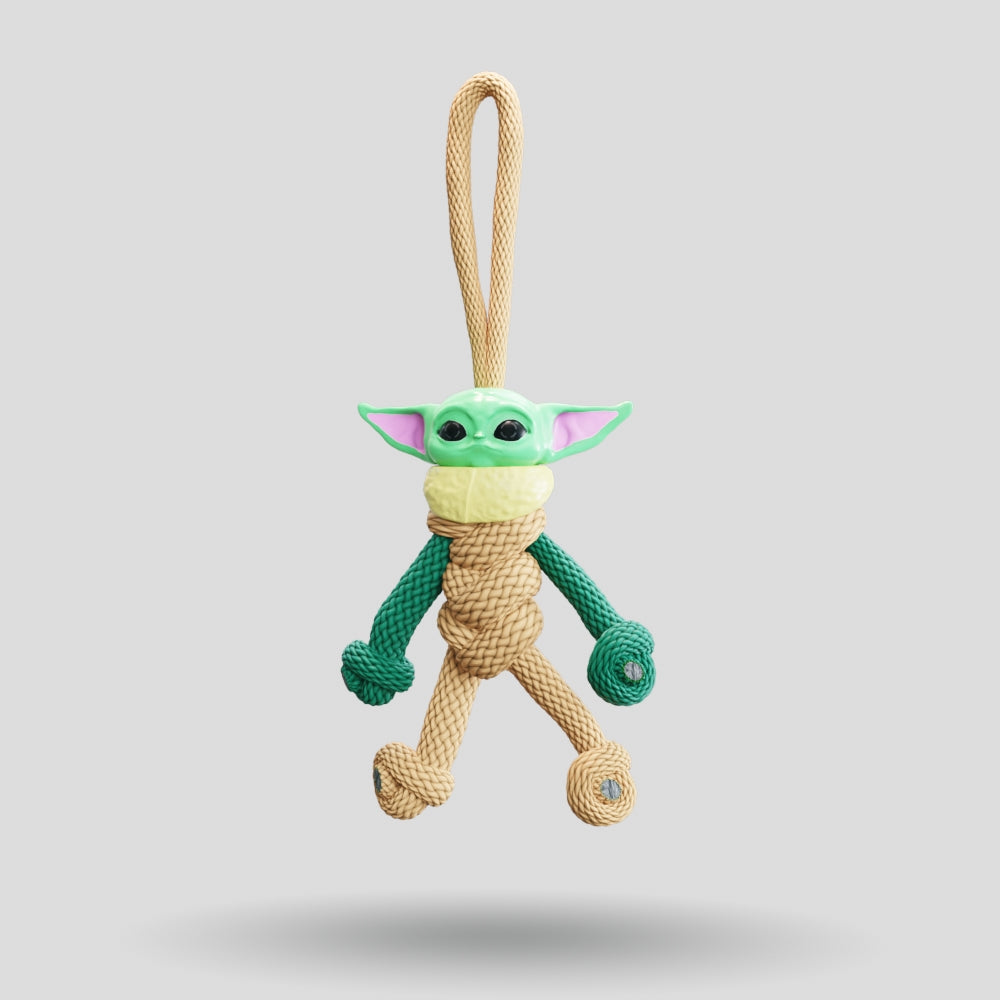 Baby Yoda Paracord Buddy Keychain