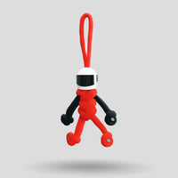 Thumbnail for Red Biker Buddy Paracord Keychain
