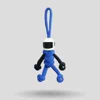 Thumbnail for Blue Biker Buddy Paracord Keychain