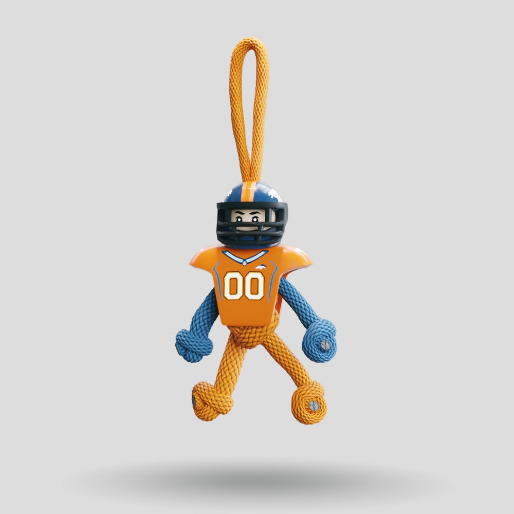 Denver Broncos Paracord Buddy Keychain