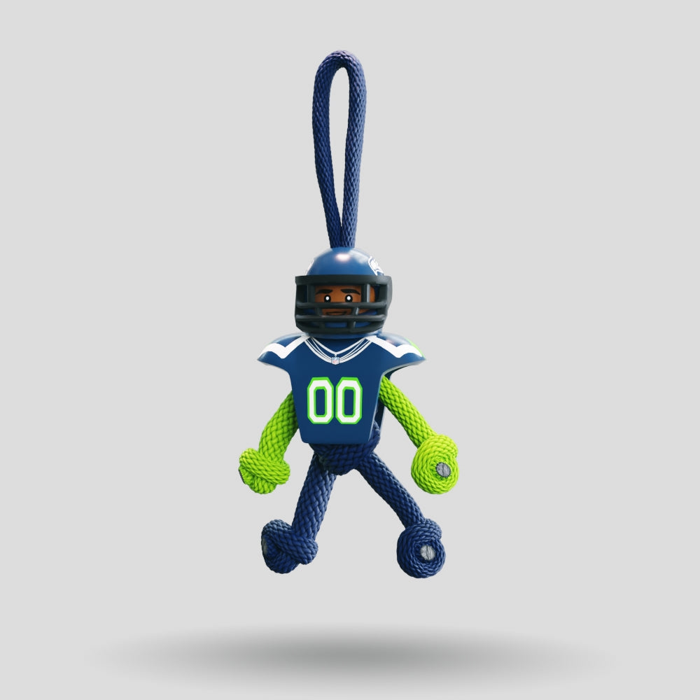 Seattle Seahawks Paracord Buddy Keychain