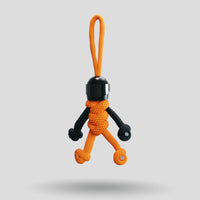 Thumbnail for Black Orange Biker Buddy Paracord Keychain