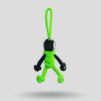 Thumbnail for Black Green Biker Buddy Paracord Keychain