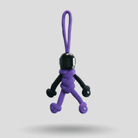 Black Purple Biker Keychain