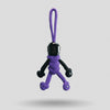 Black Purple Biker Buddy Paracord Keychain no