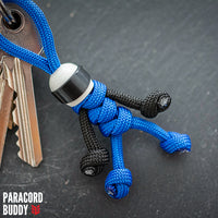 Thumbnail for Blue Biker Buddy Paracord Keychain