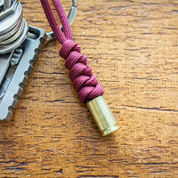 Thumbnail for Burgundy 9mm Bullet Keychain