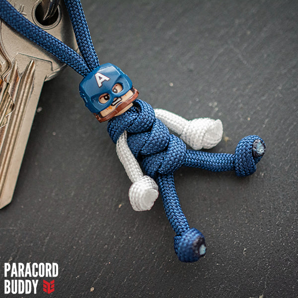 Superhero Paracord Buddy Keychain Bundle