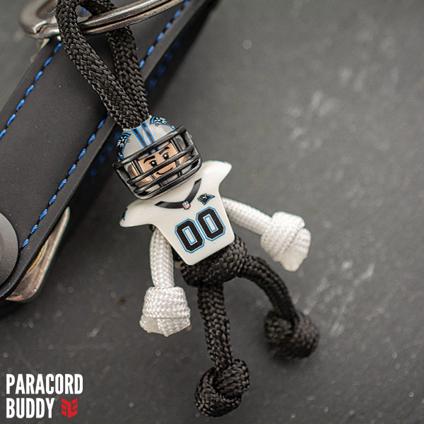 Carolina Panthers Paracord Buddy Keychain