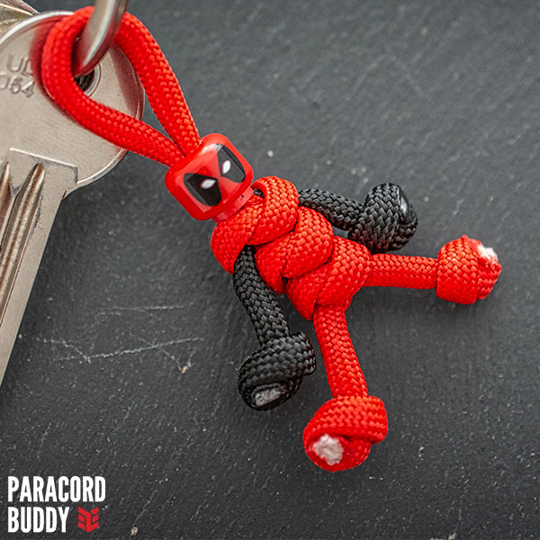 Deadpool Paracord Buddy Keychain