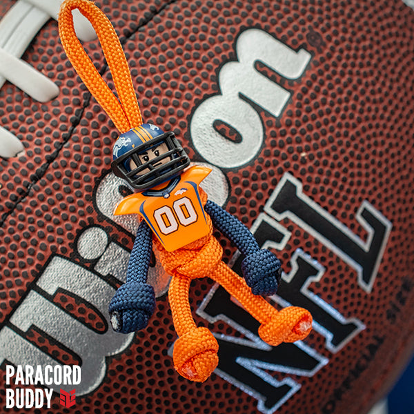 Denver Broncos Paracord Buddy Keychain