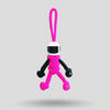 Hot Pink Biker Buddy Paracord Keychain