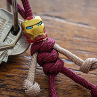 Thumbnail for Iron Man Paracord Buddy Keychain - Paracord Buddy UK