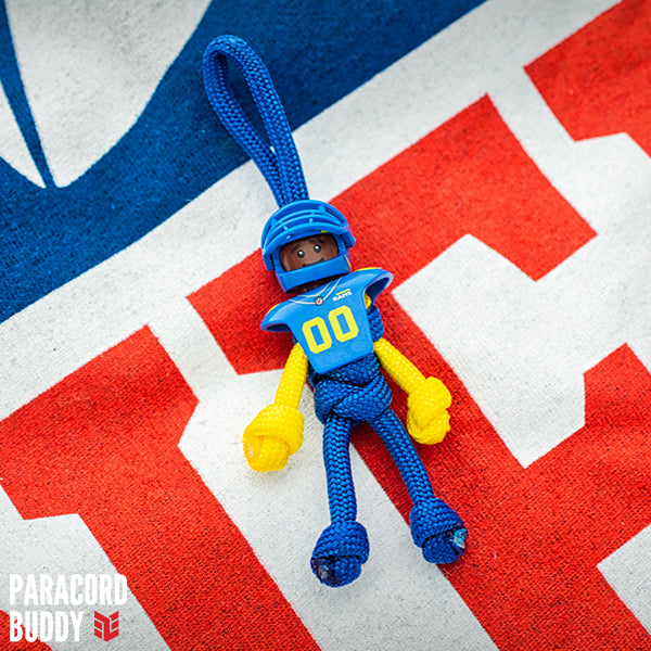 LA RAMS Paracord Buddy Keychain