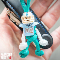 Thumbnail for Miami Dolphins Paracord Buddy Keychain