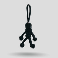 Thumbnail for Black Biker Buddy Paracord Keychain