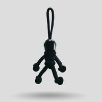 Thumbnail for Black Biker Buddy Paracord Keychain