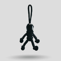 Thumbnail for Black Biker Buddy Paracord Keychain