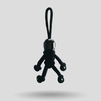 Thumbnail for Black Biker Buddy Paracord Keychain