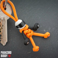 Thumbnail for Orange Biker Buddy Paracord Keychain