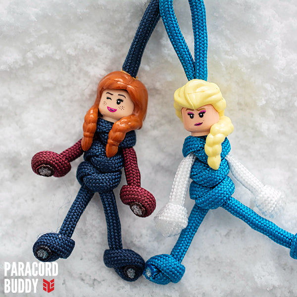 Elsa Paracord Buddy Keychain