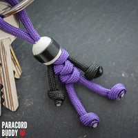 Thumbnail for Purple Biker Buddy Paracord Keychain