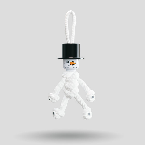 The Snowman Paracord Buddy Keychain