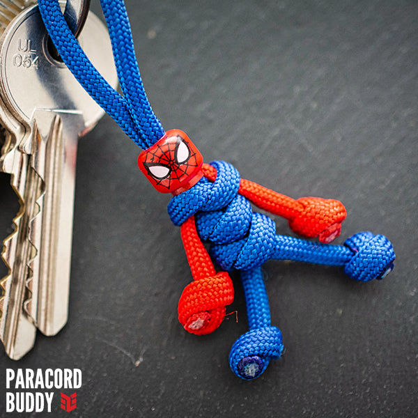 Spiderman Paracord Buddy Keychain