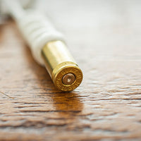 Thumbnail for White 9mm Bullet Keychain