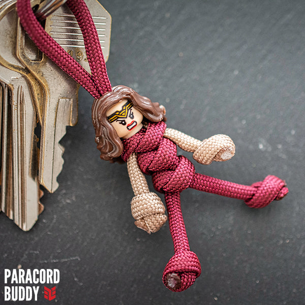 Wonder Woman Paracord Buddy Keychain