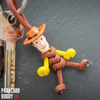Woody Paracord Buddy Keychain