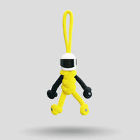 Thumbnail for Yellow Biker Buddy Paracord Keychain